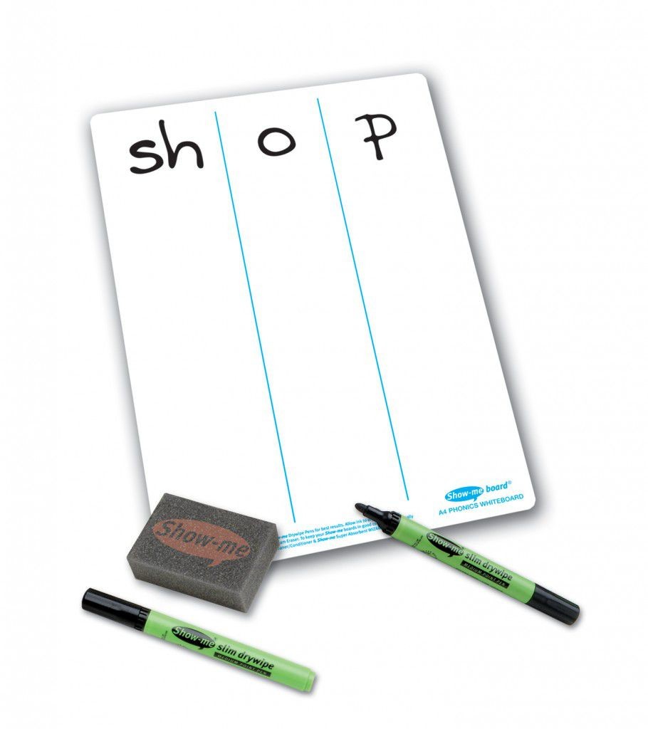 An image of Show Me Phonics Progression Drywipe Boards