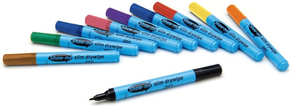 An image of Show Me Fine Tip Assorted Pens - Whiteboards