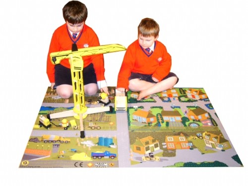 An image of Construction Site Playmat