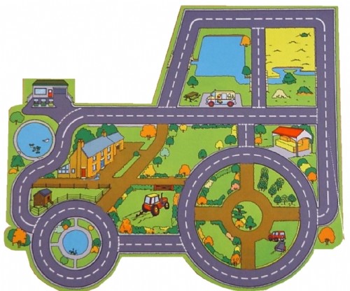 An image of Tractor Farm Playmat