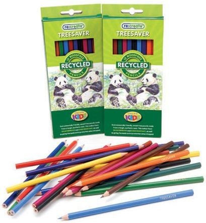 An image of Recreate Treesaverâ¢ Recycled Colouring Pencils