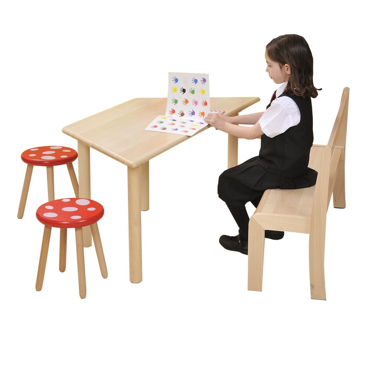 An image of JS Trapezoid Table - Tables