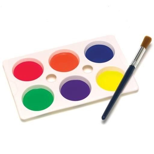 An image of Six Well Paint Palette