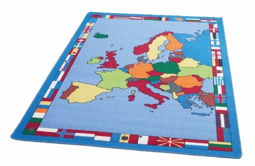 An image of Giant European Map Rug