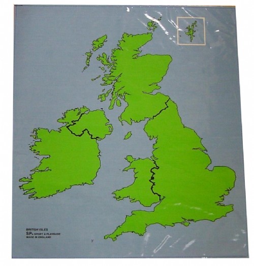 An image of British Isles Outline Map