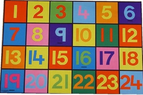 An image of Numbers Playmat 1-24