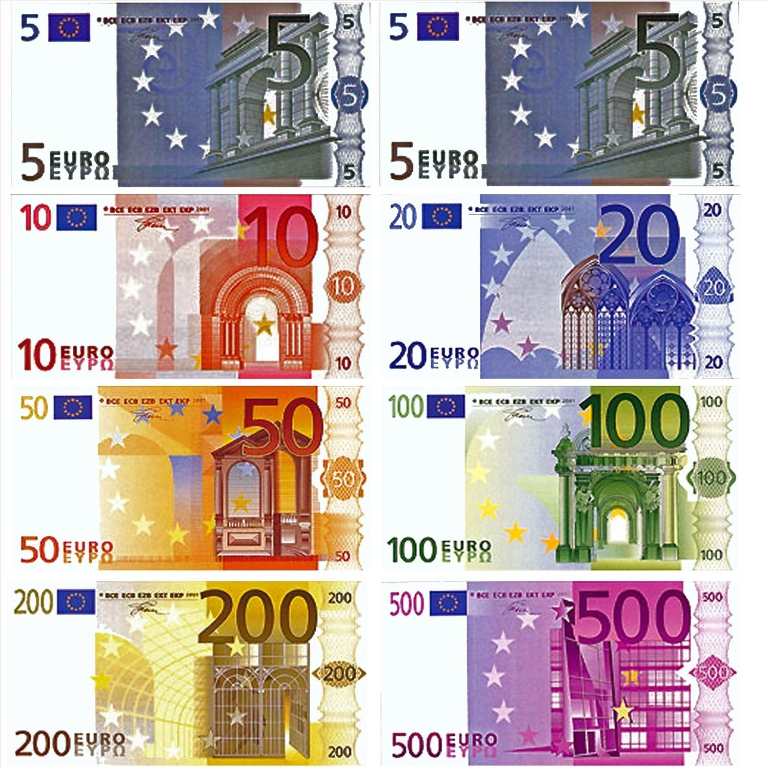 An image of Euro Note Tiles