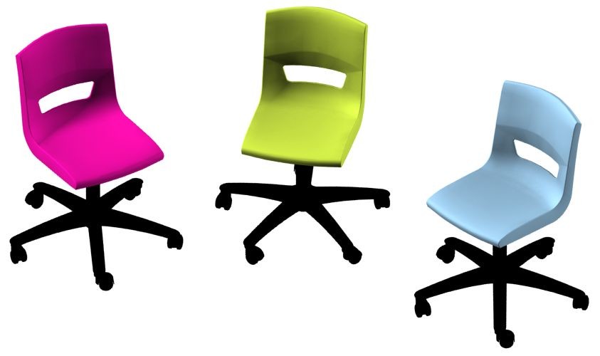 An image of Postura Plus Classroom Task Chair - Plastic Chairs for Schools