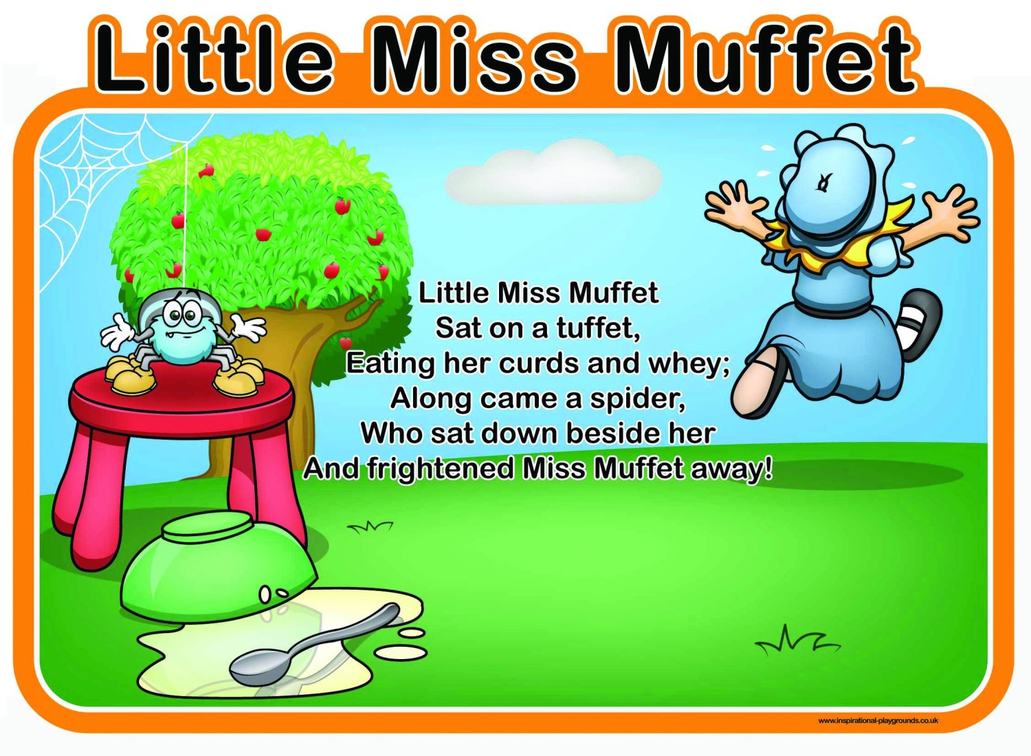 An image of Little Miss Muffet Sign