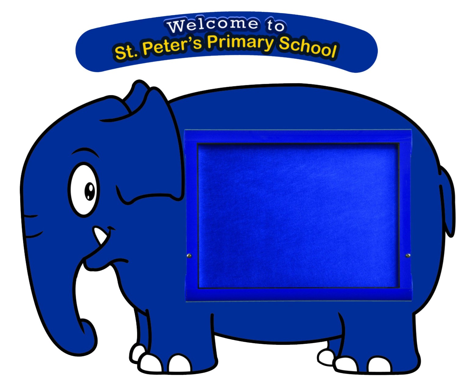 An image of Outdoor Welcome Elephant Sign