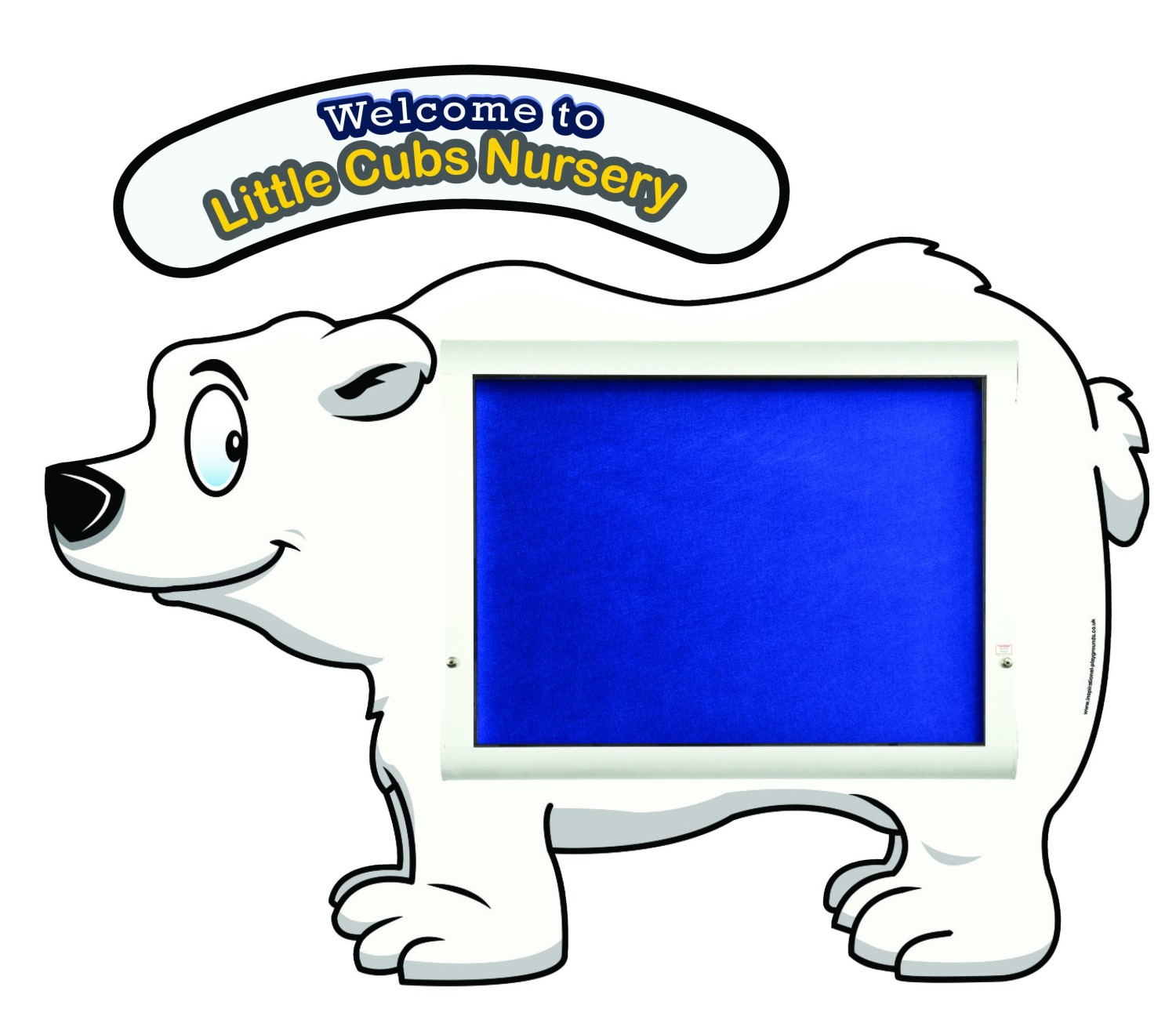 An image of Outdoor Welcome Polar Bear Sign