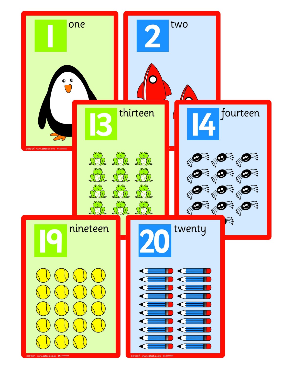 An image of Early Years A5 Number Cards