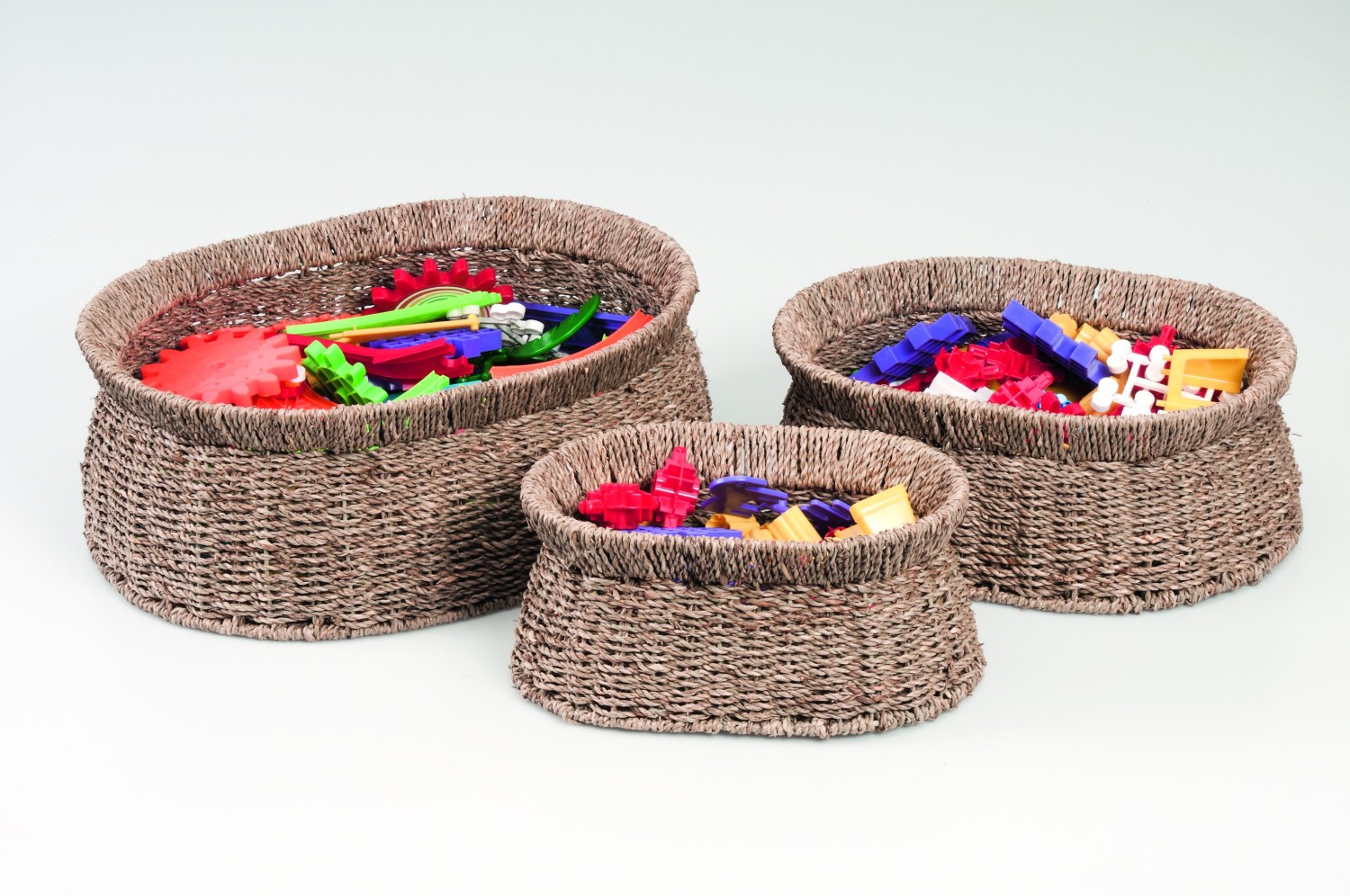 An image of Helios Seagrass Oval Basket Set