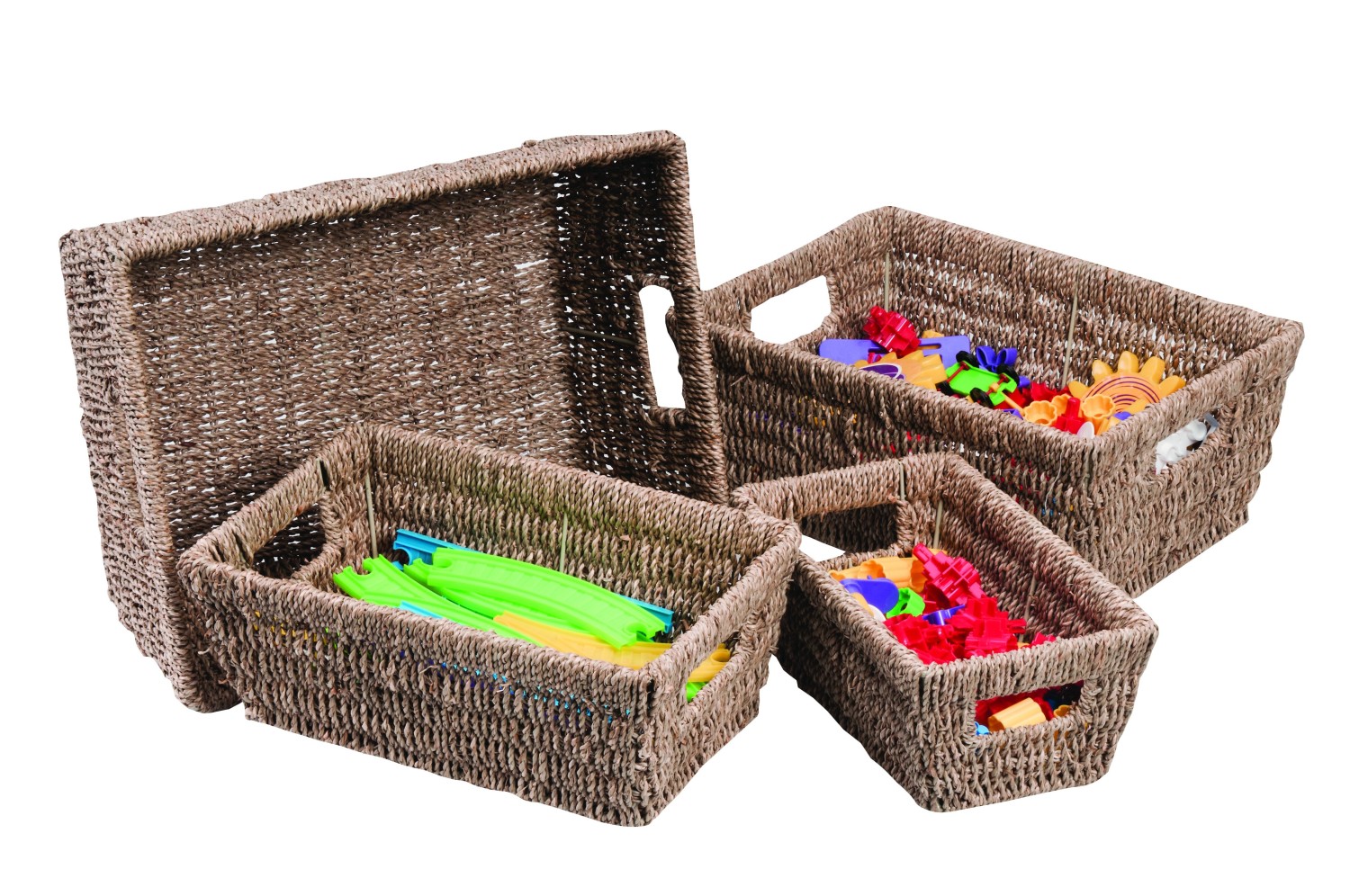 An image of Helios Seagrass Square Basket Set