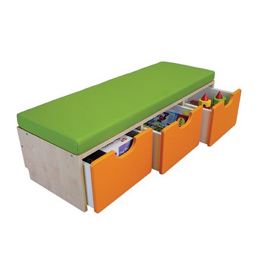 An image of Hurd 3 Cubby Seating Unit