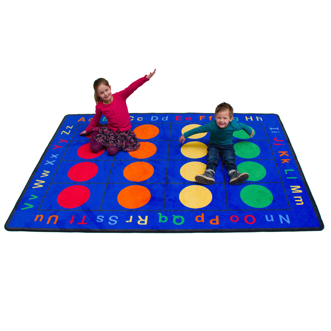 An image of ABC Dots Rectangle Rug