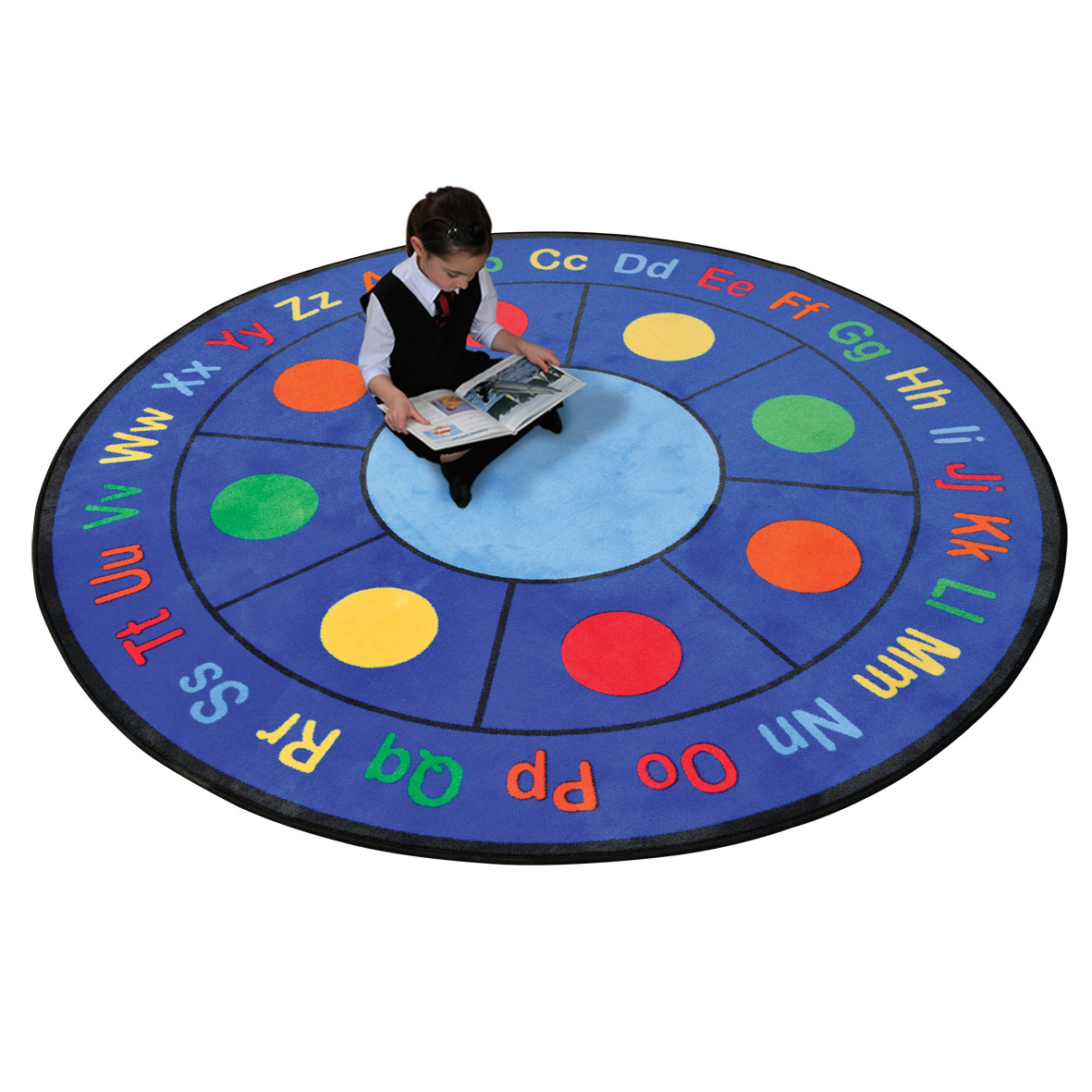 An image of ABC Dots Round Rug