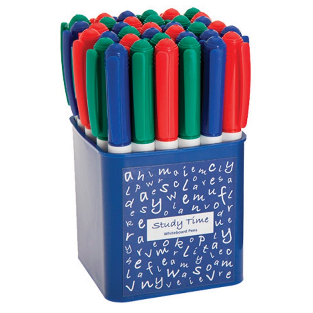 An image of 36 Assorted Medium Tip Dry Wipe Pens - Whiteboards