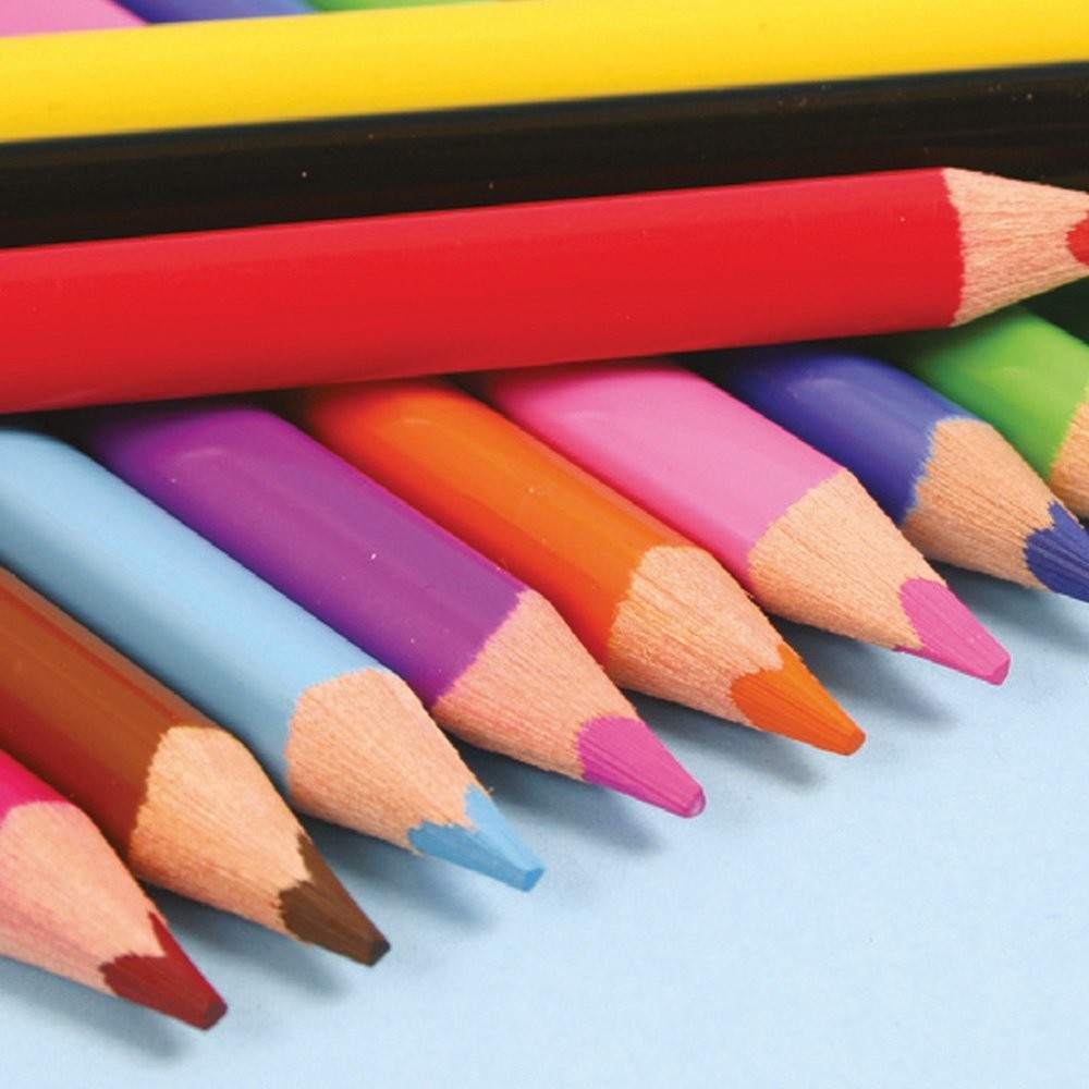 An image of Jumbo Triangular Coloured Pencil