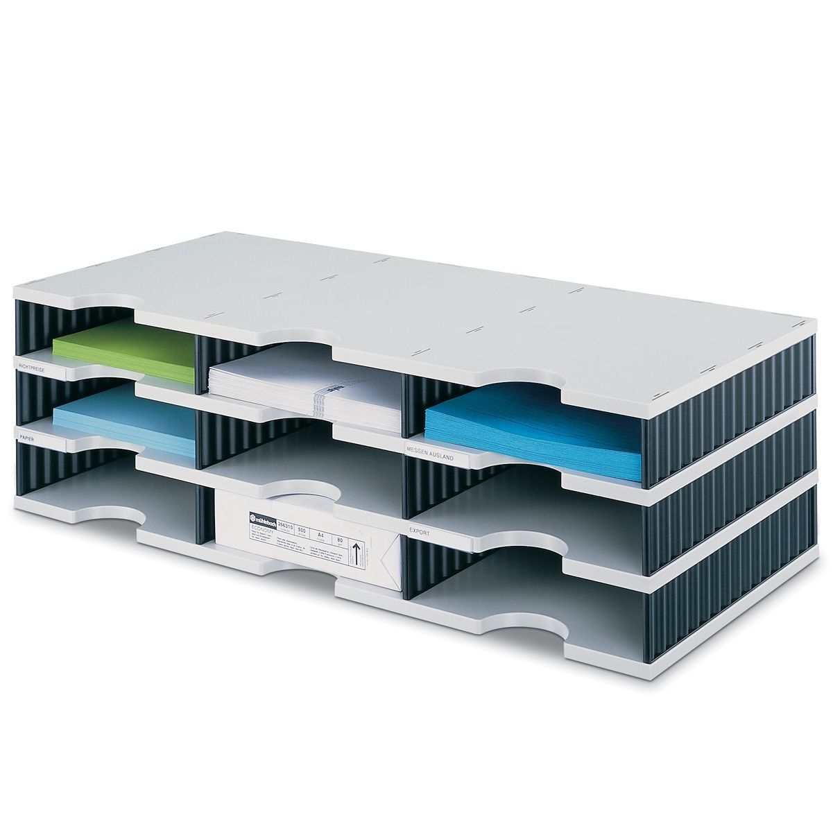 An image of Styrodoc Trio Storage - 9 Compartment