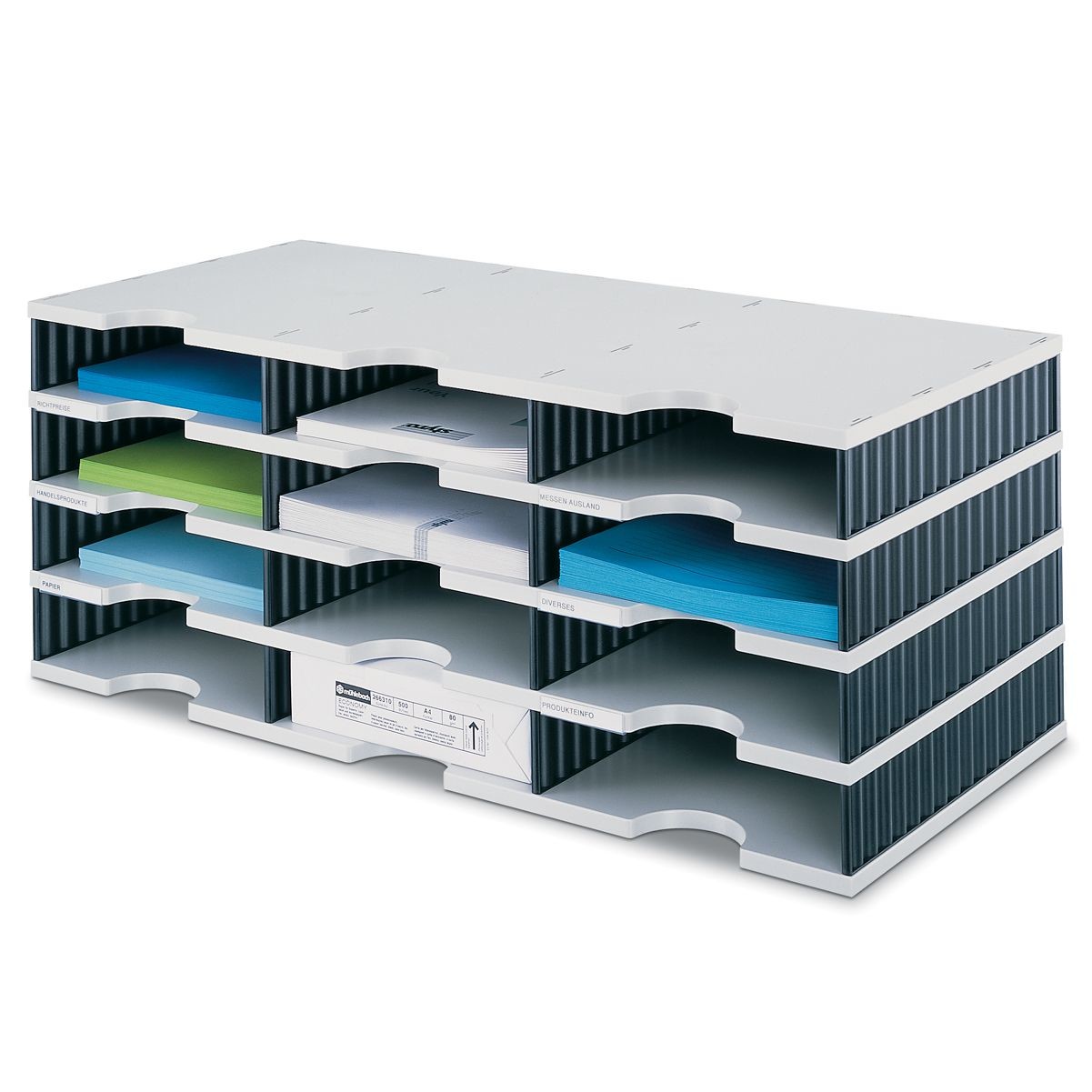 An image of Styrodoc Trio Storage - 12 Compartment