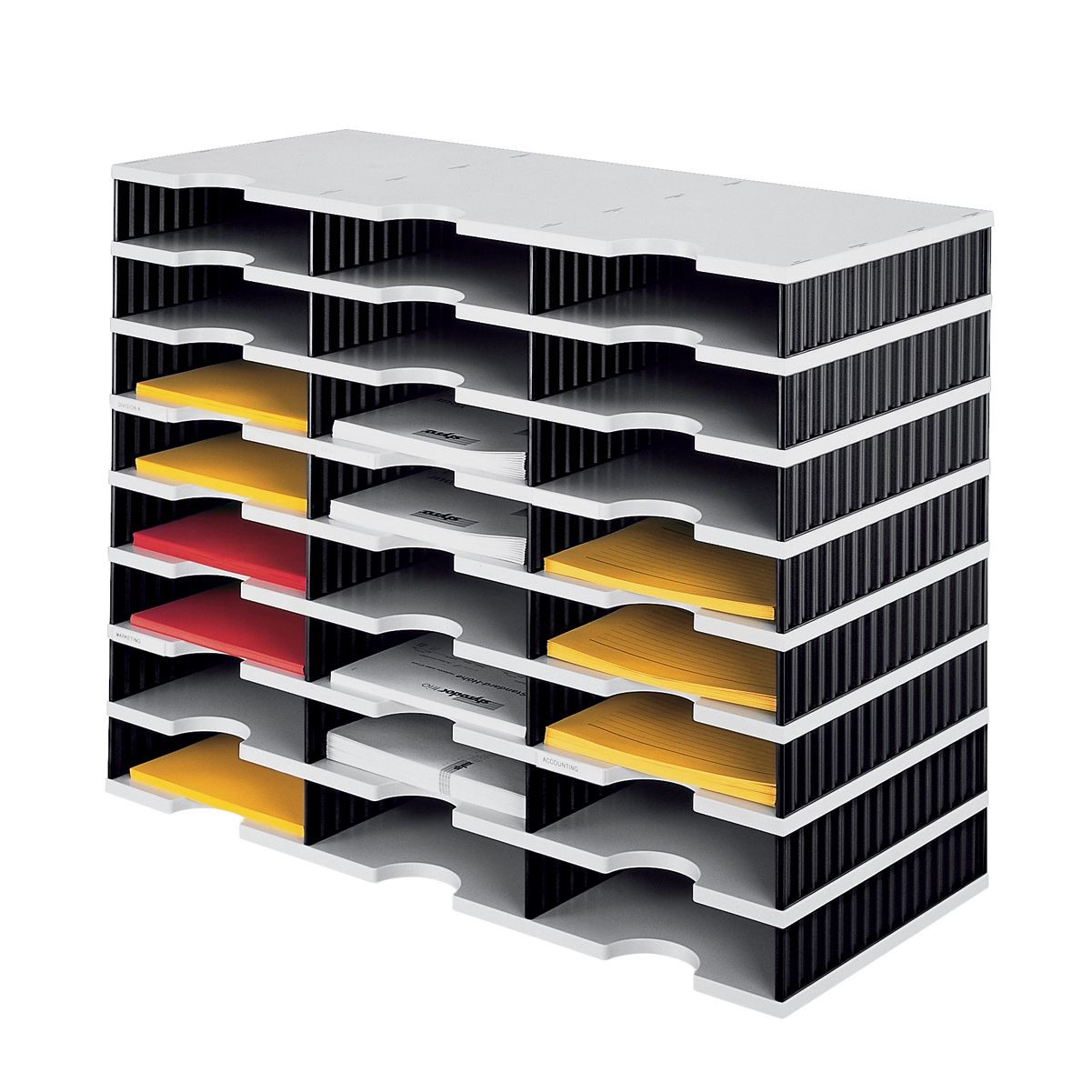 An image of Styrodoc Trio Storage - 24 Compartment