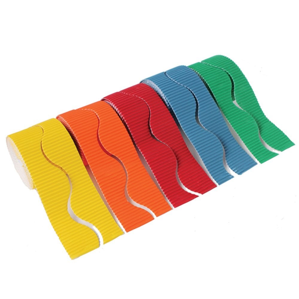 An image of Wavy Corrugated Border Rolls X 5 Assorted