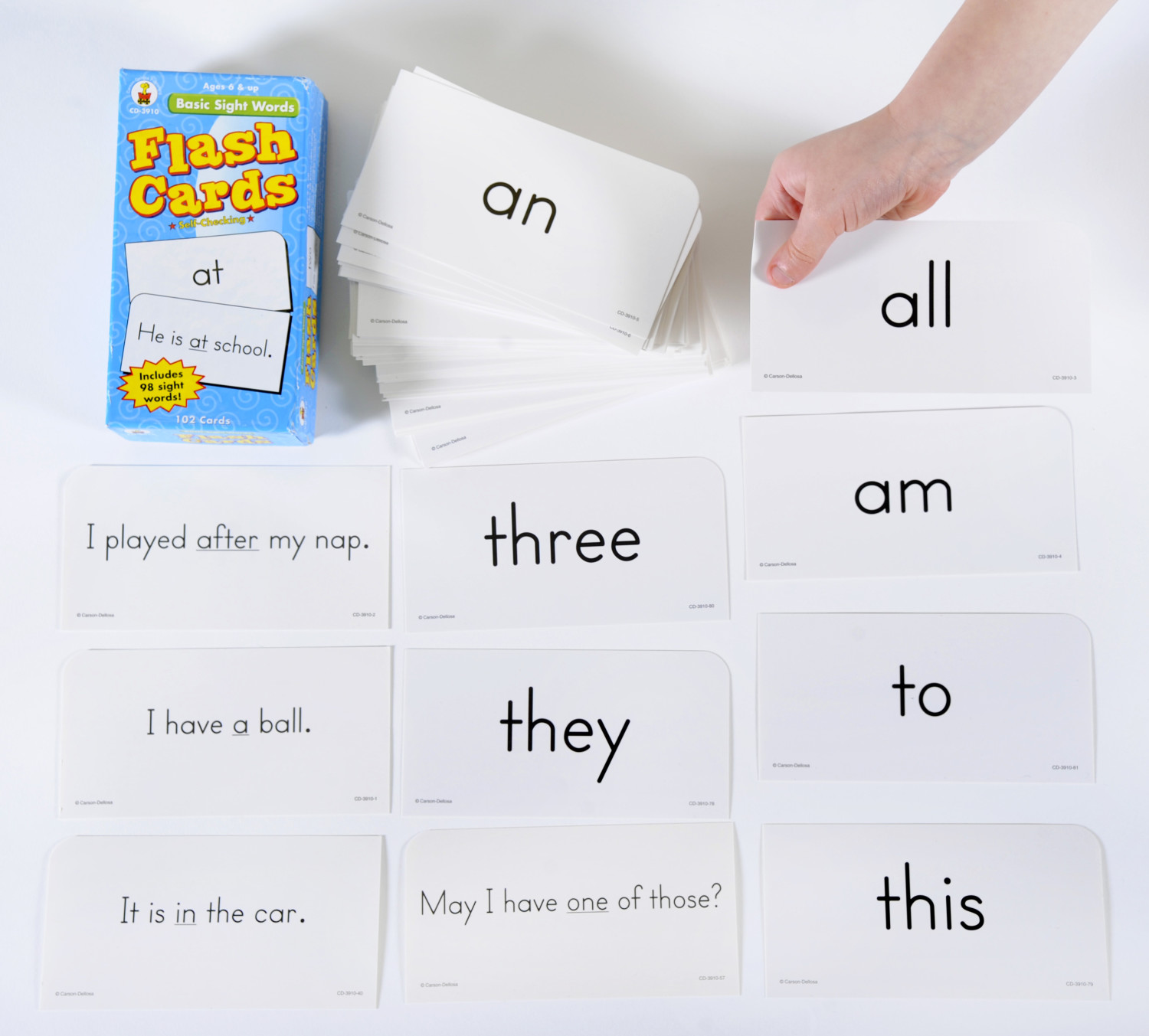 An image of Basic Sight Words Flash Cards