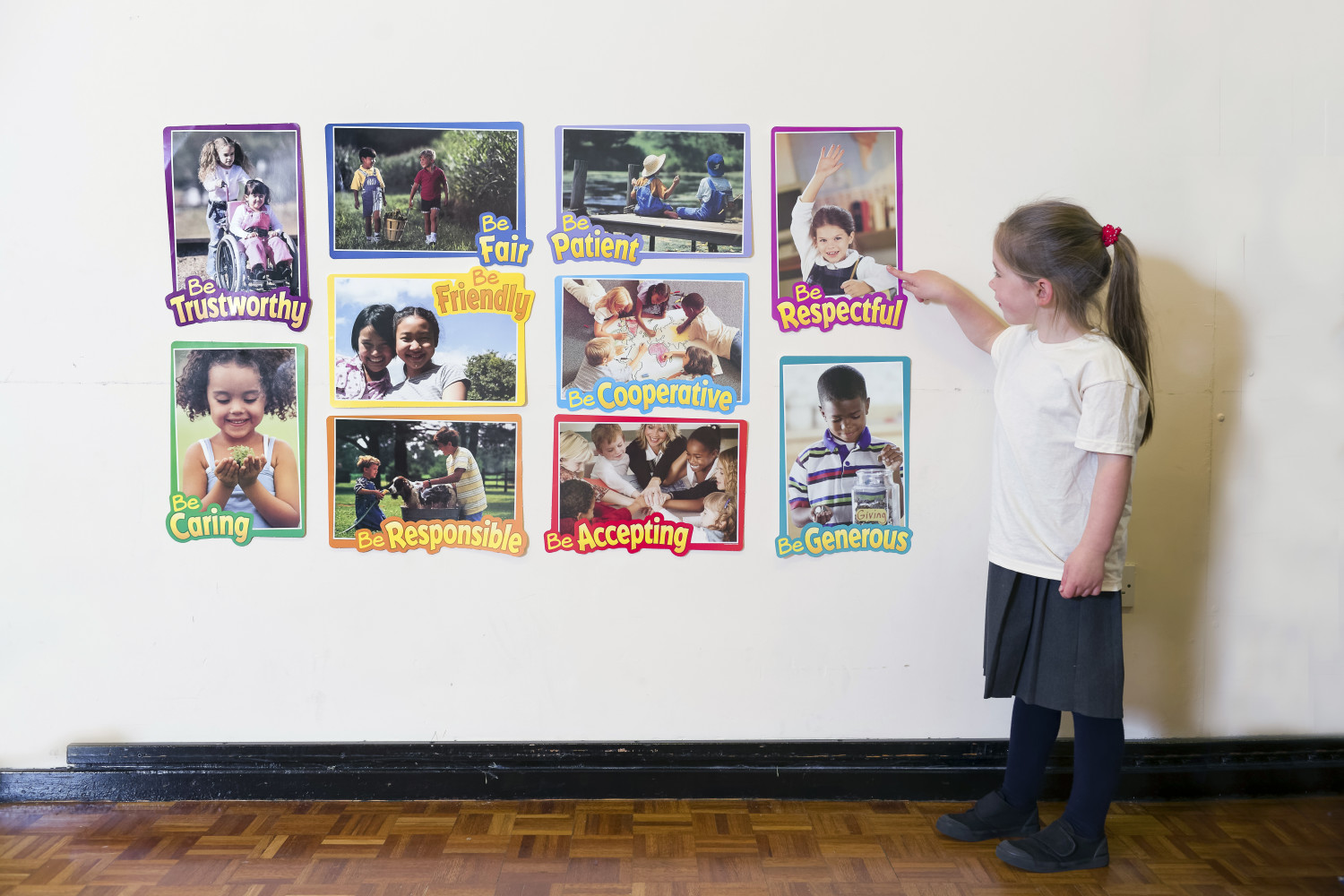 An image of First Rate Character Traits Bulletin Board Pack