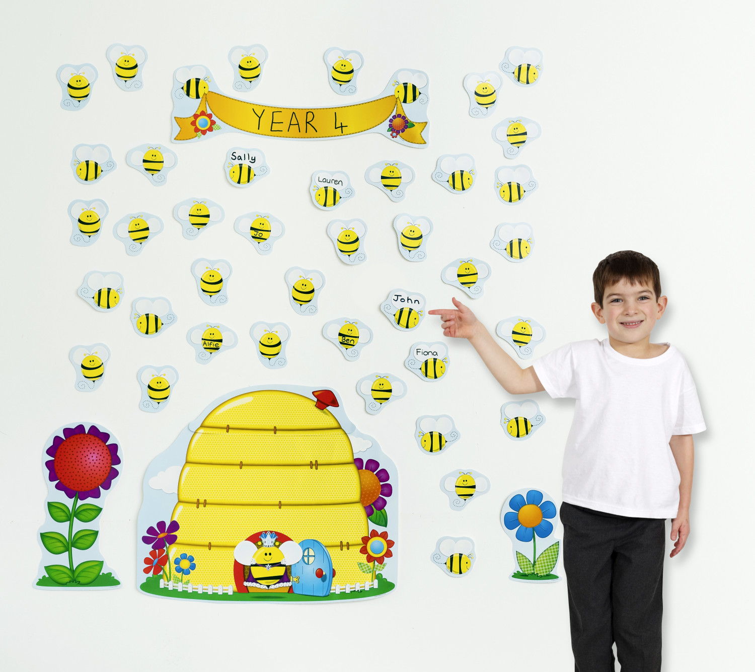 An image of Busy Bees Bulletin Board Pack