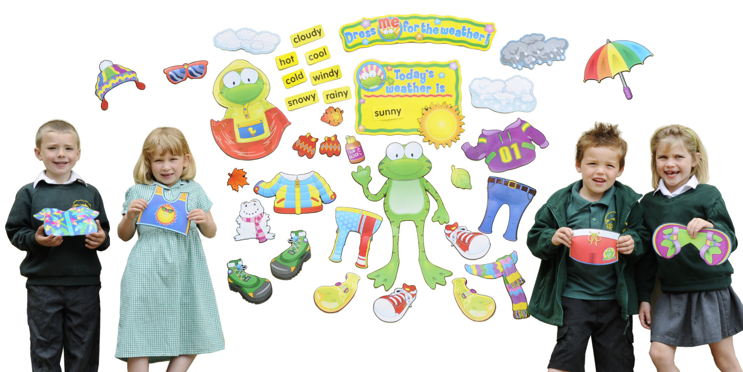 An image of Weather Frog Bulletin Board Pack