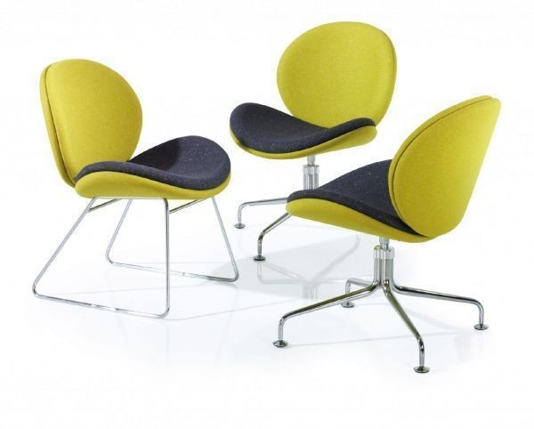 An image of Cuve Reception or Break Out Chair with Sled Base - Reception Area...