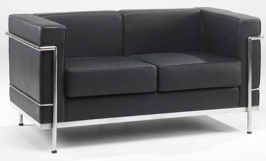 An image of Corbusier Sofas in Black Leather