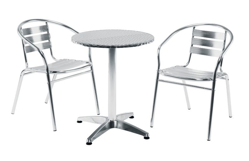 An image of Ampika Outdoor Aluminium Bistro Set 2