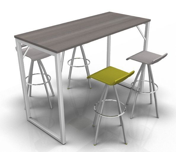 An image of Nobu Hoop Bar Height Dining Tables - School Dining Tables