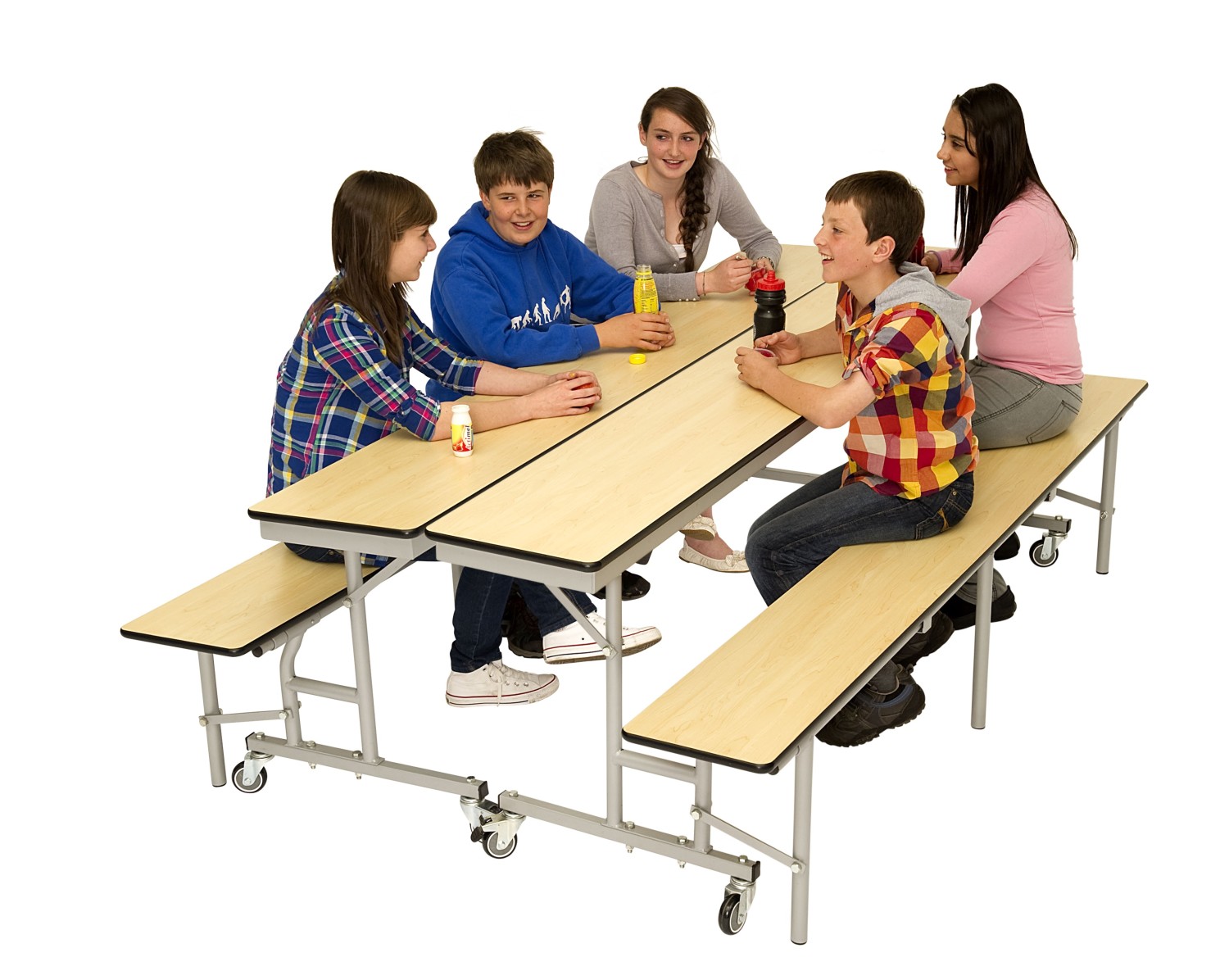 An image of Space 3 in 1 Bench Unit - Folding School Dining Tables