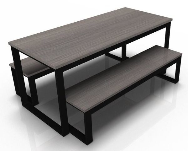 An image of Felix Folding Bench Set - Folding School Dining Tables