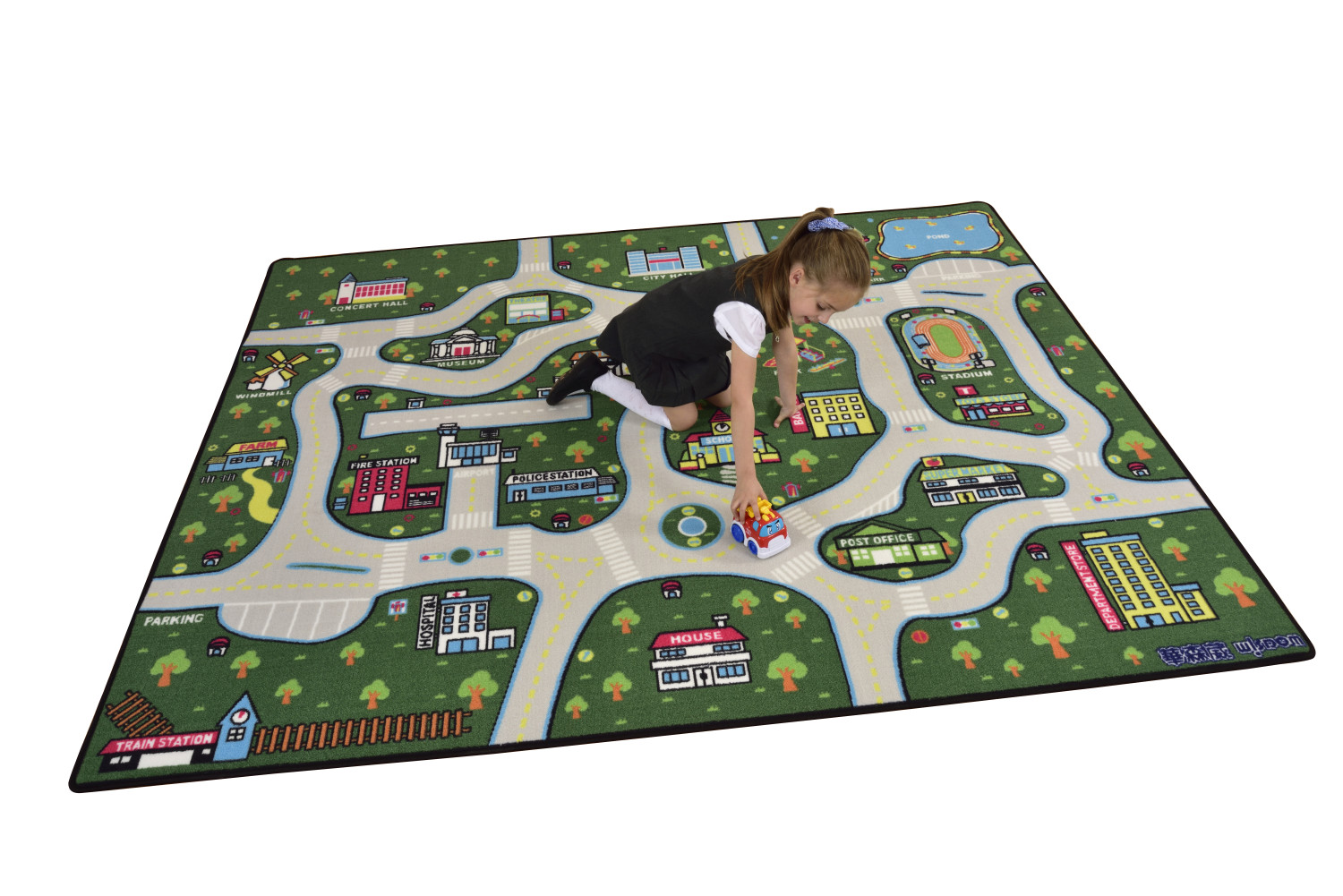 An image of City Scape Child's Play Mat - World