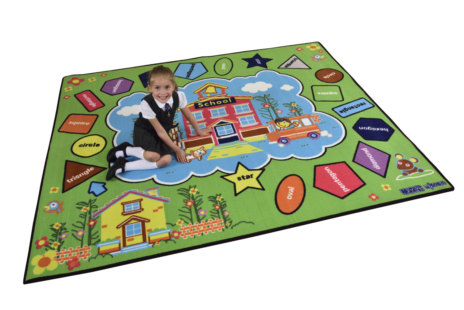 An image of Children's Shapes Play Mat - Colour & Sorting