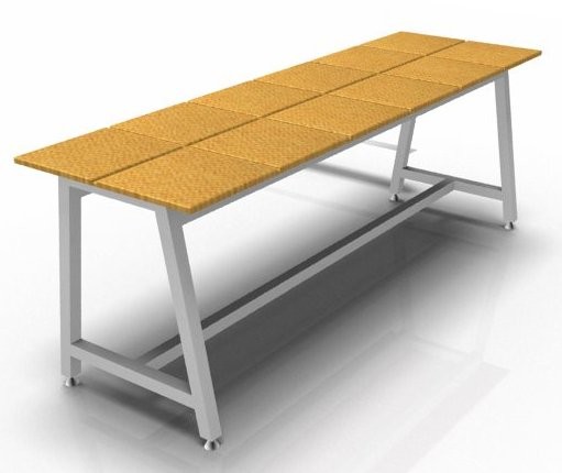 An image of Harper Dining Bench 18mm MFC Upholstered - School Dining Tables