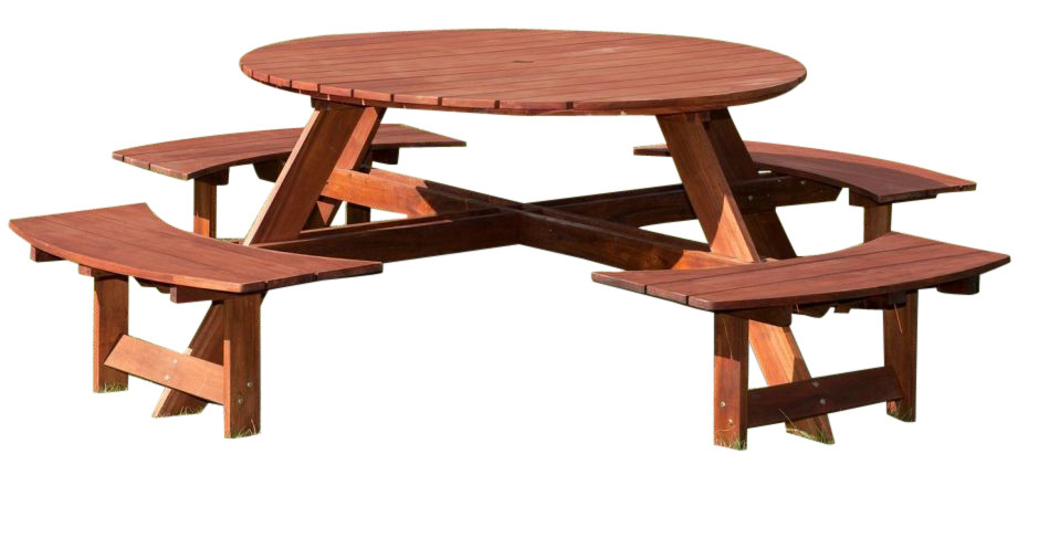 An image of Brixham 8 Seater Outdoor Picnic Table - Outdoor Tables and Benches