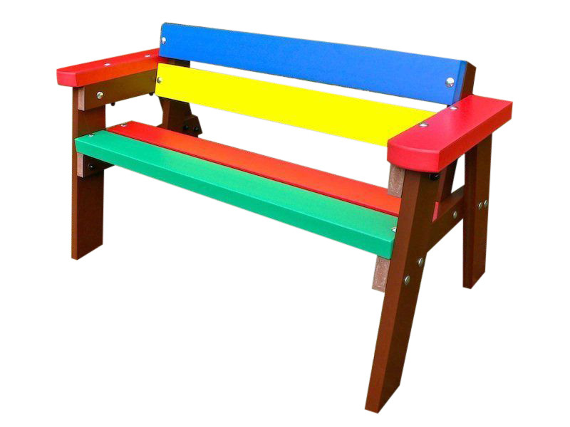 An image of Westex Childrens Coloured Benches with Arms - Outdoor Furniture