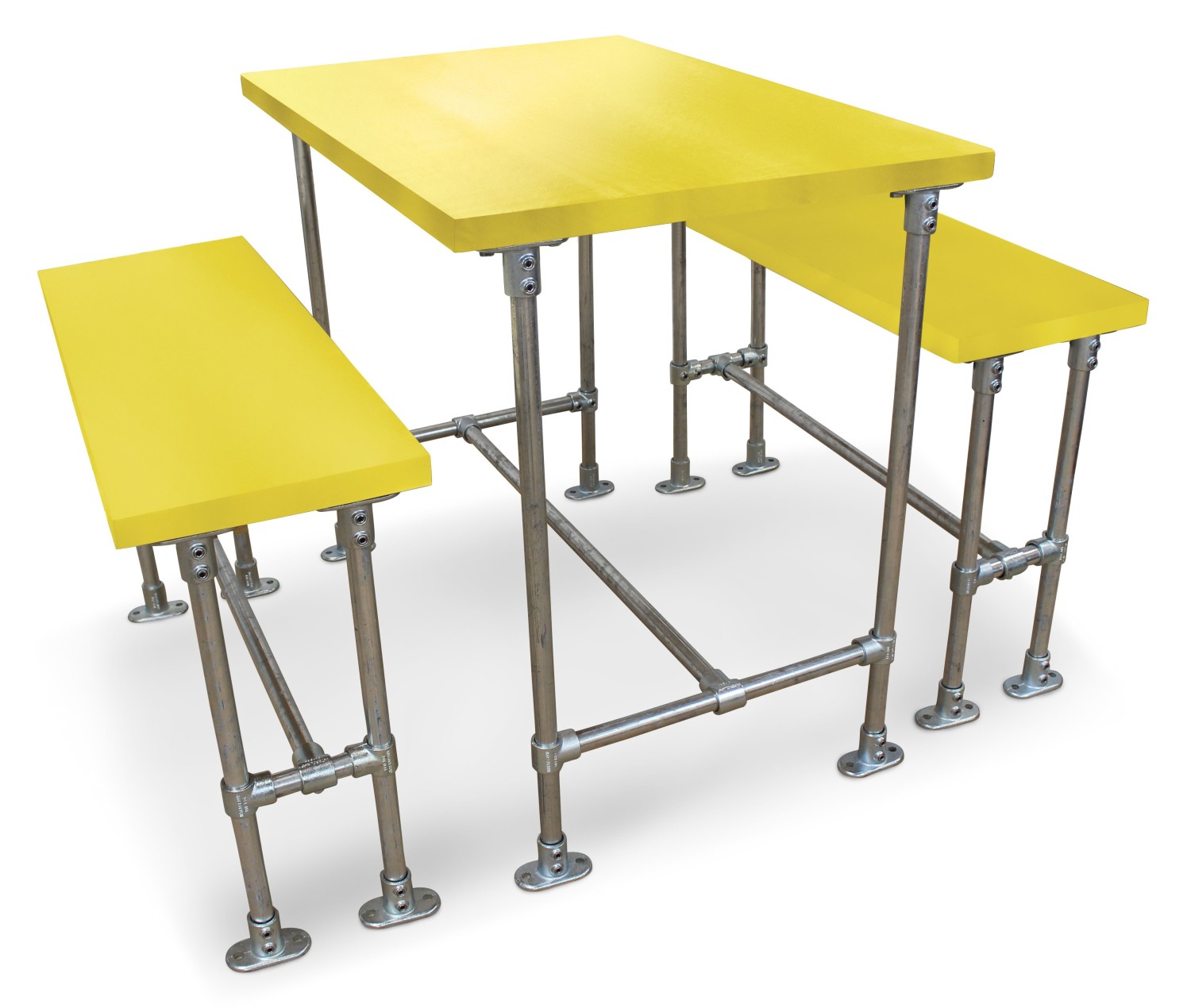 An image of Hayles Scaffold Bar Height Dining Set - Laminate Tops - School Din...