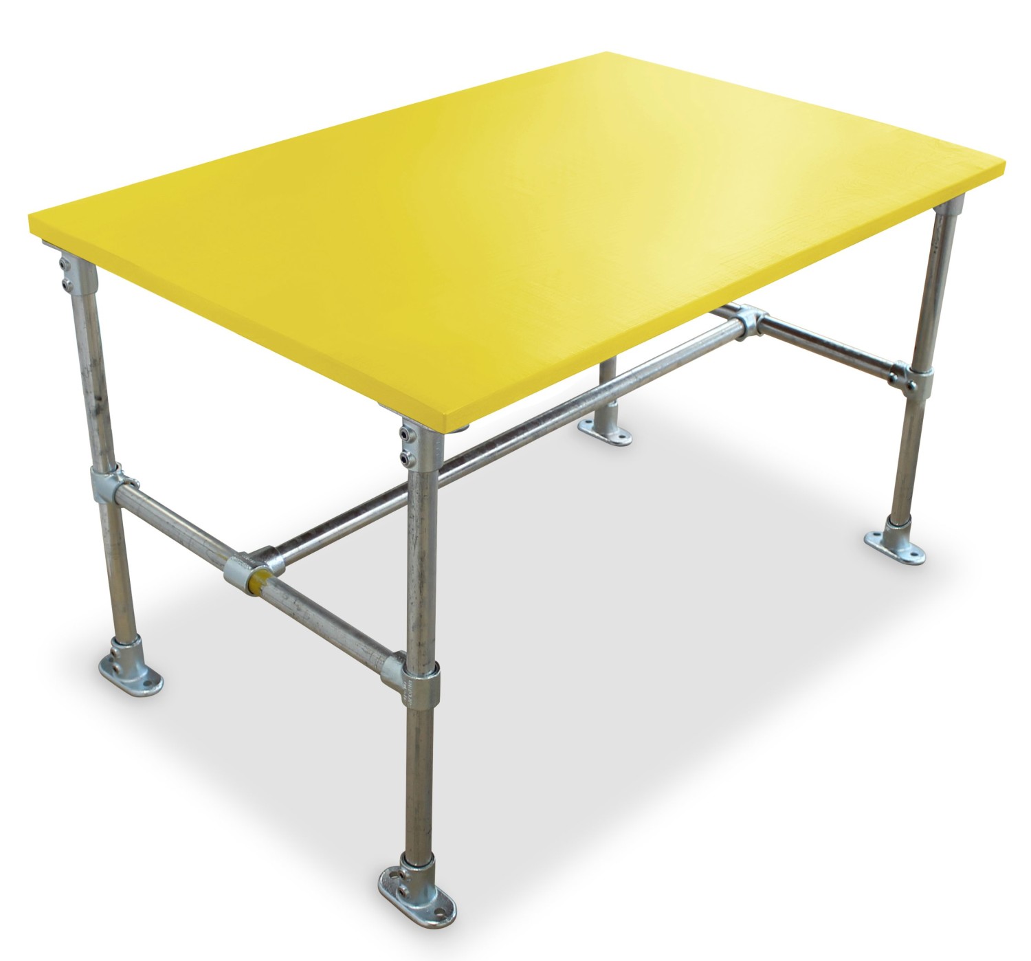 An image of Hayles Scaffold Dining Height Table - Laminate Top - School Dining...