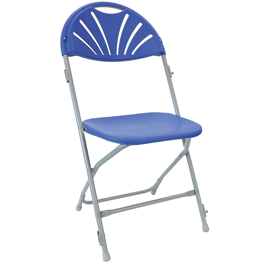 An image of Disport Fan Back Folding Chair - Plastic Chairs for Schools