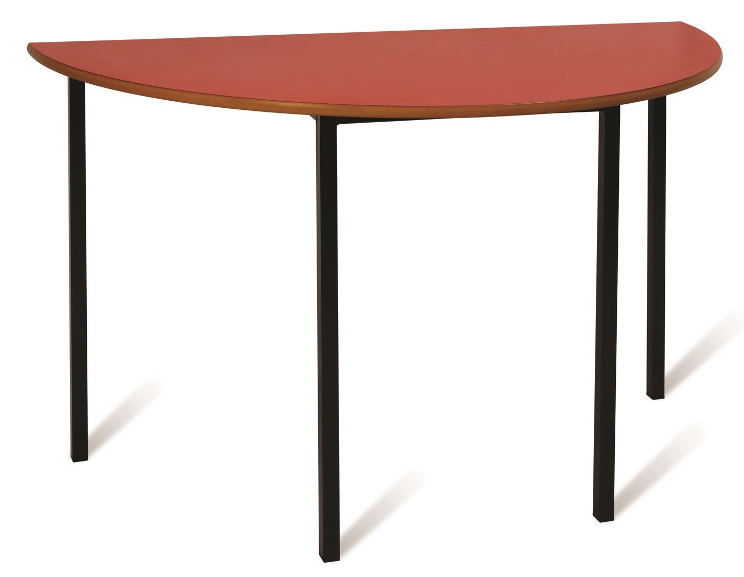 An image of ADV Fully Welded Semi Circular Stackable Tables - School Dining Ta...