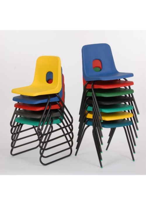 An image of Series E Skid Frame Poly Chair - Plastic Chairs for Schools