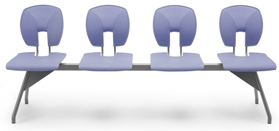 An image of SE Curve Beam Seating - Plastic Chairs for Schools