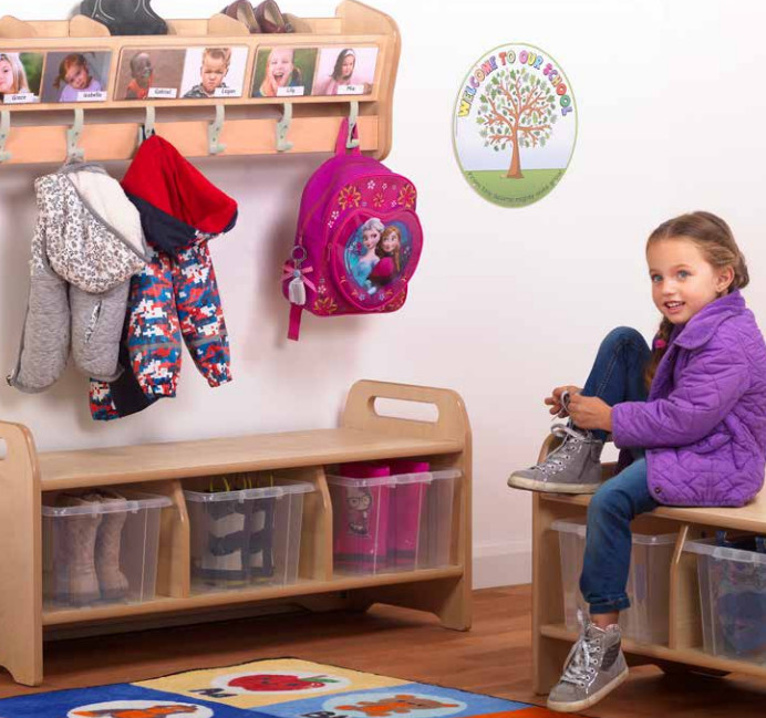 An image of Kidre 4 x Wall Mounted Sets - School Storage