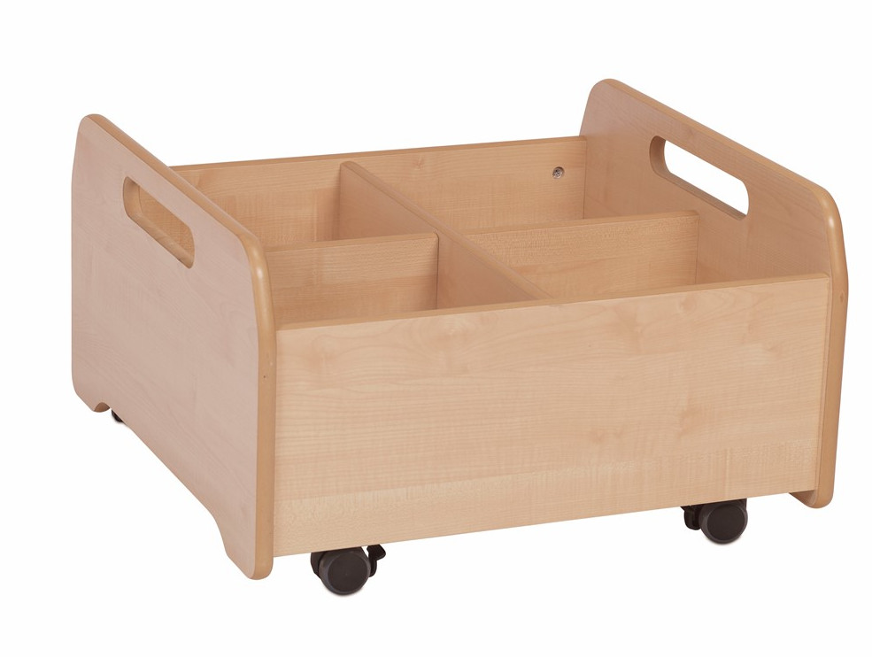 An image of Kidre Kinder Box - Wood and Coloured Storage